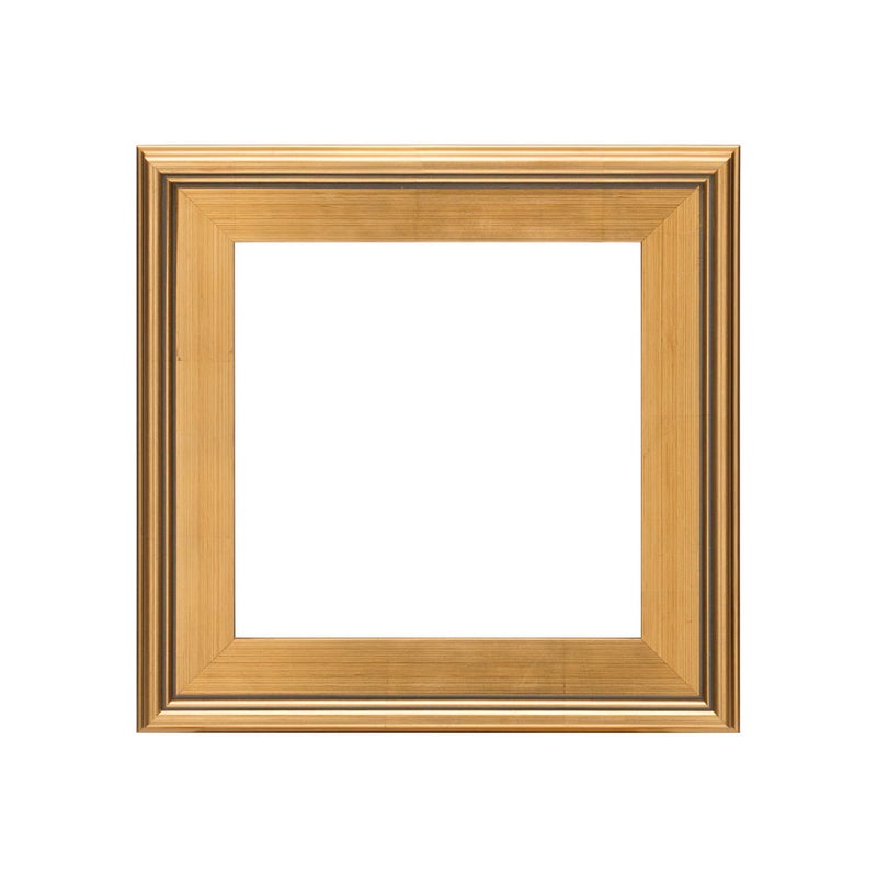 Creative Mark Plein Air Style Frame, Hand Leafed Gold, 12x12-2.75" Wide Moulding with 1/2" Rabbet Depth, Open Back W/O Glazing, Museum Quality, For Art Panels, Stretched Canvas, Pictures & More - Image 1